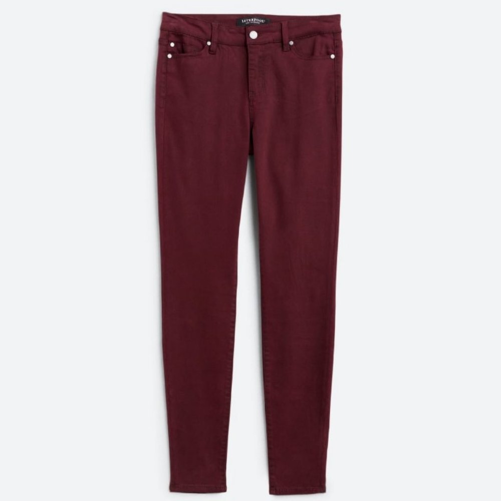 Stitch Fix LIVERPOOL Kaylee Skinny Colored Jean Burgundy